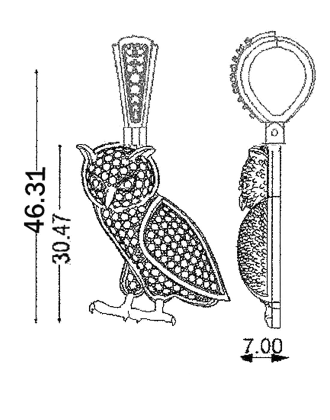 Owl Pendant P-40069