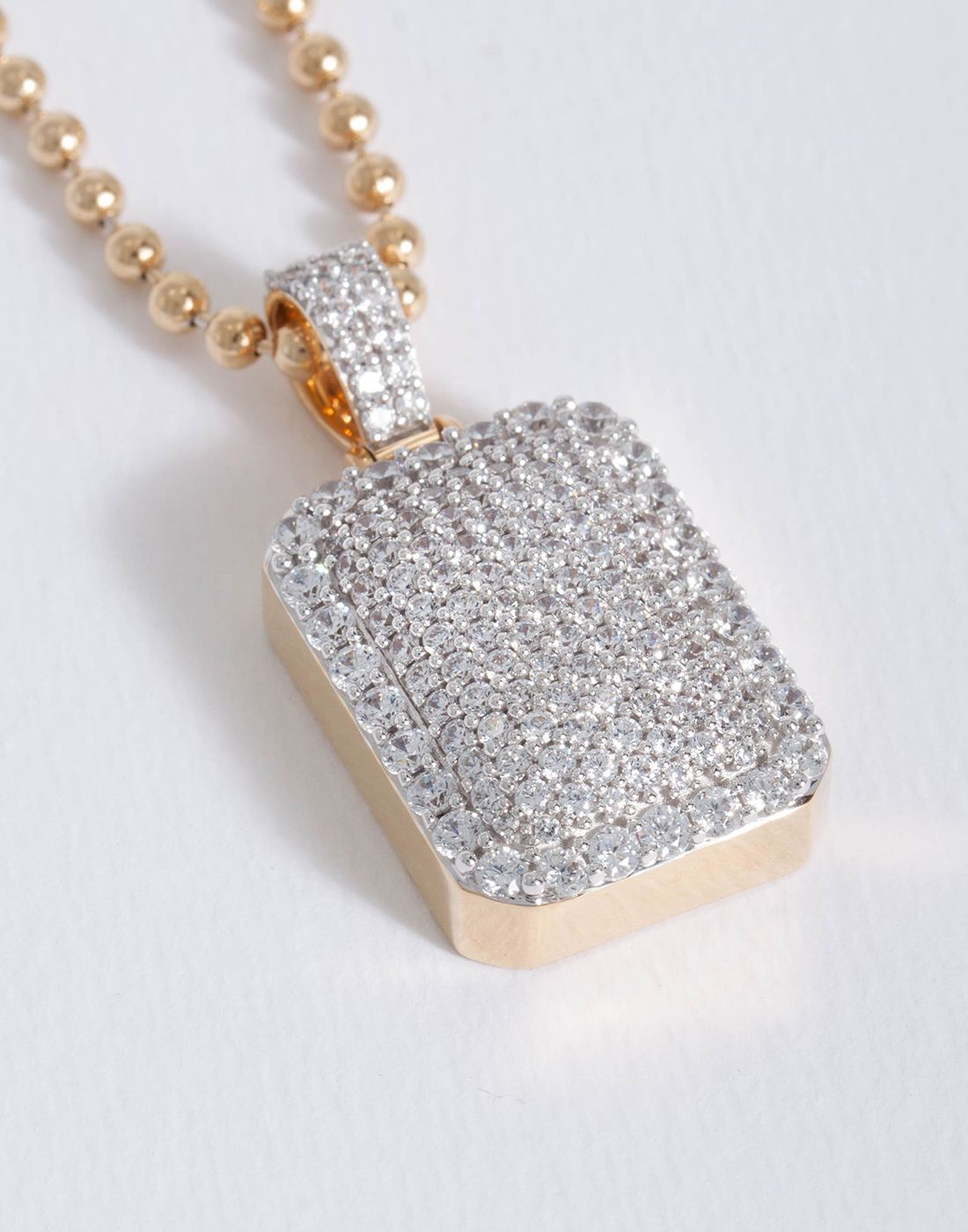 Rectangular Medallion Pendant P-40082