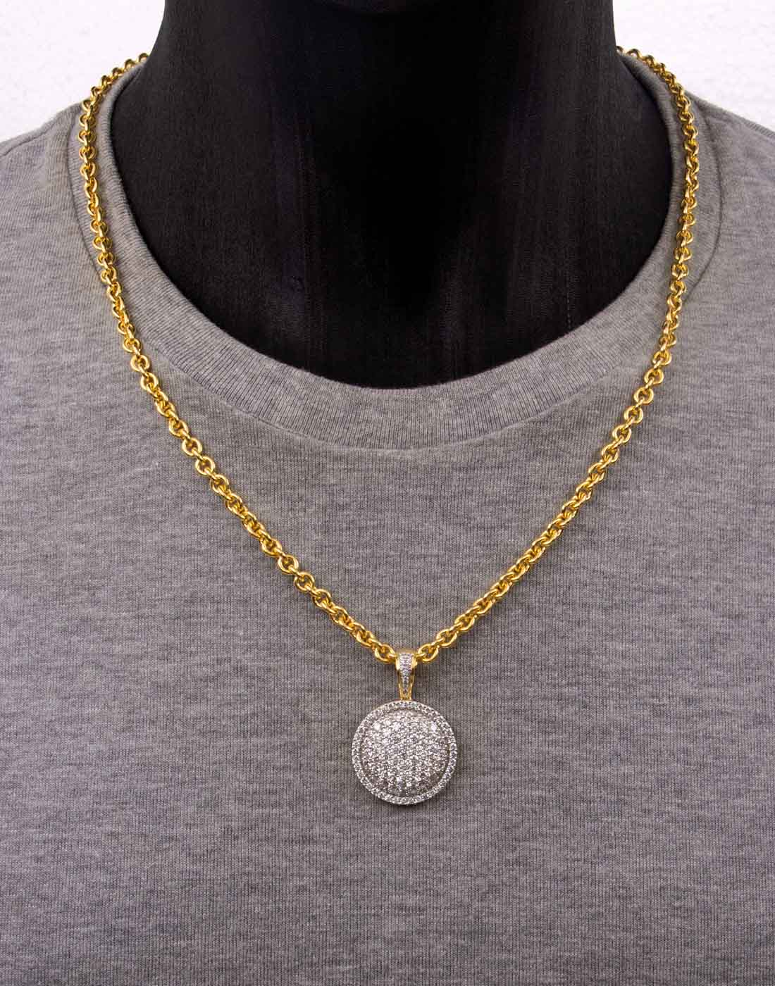Round Medallion Pendant P-40089