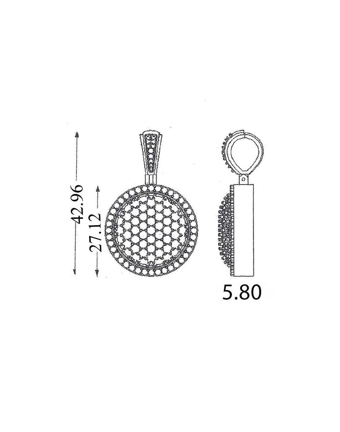 Round Medallion Pendant P-40089
