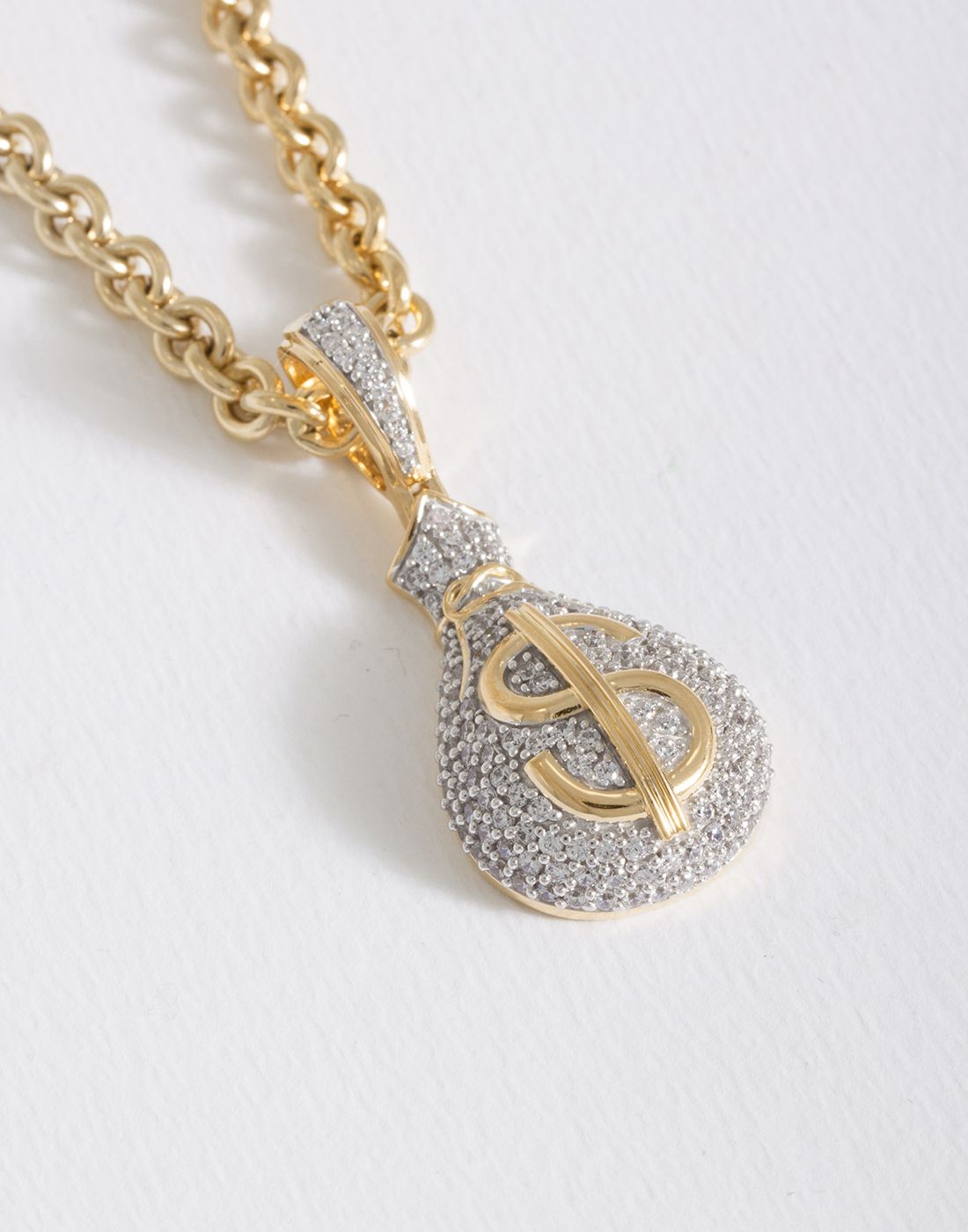 Dollar Money Bag Pendant P-40125
