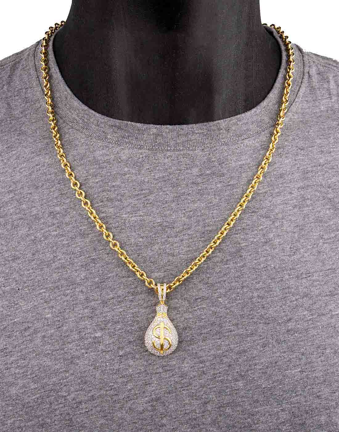 Dollar Money Bag Pendant P-40125