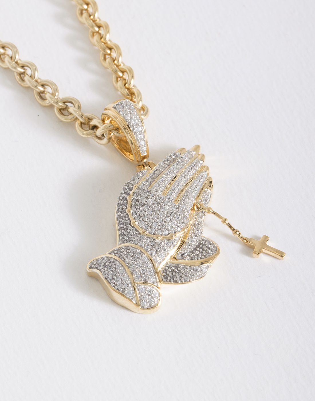 Praying Hands Rosary Pendant P-40145