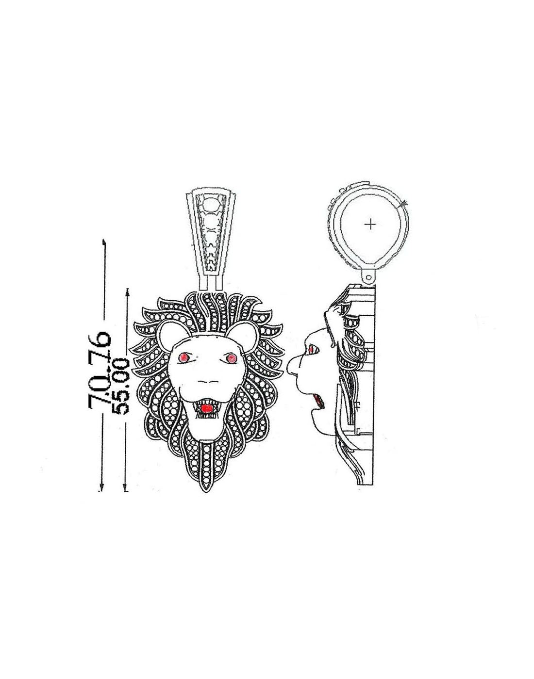 Lion Pendant P-40242