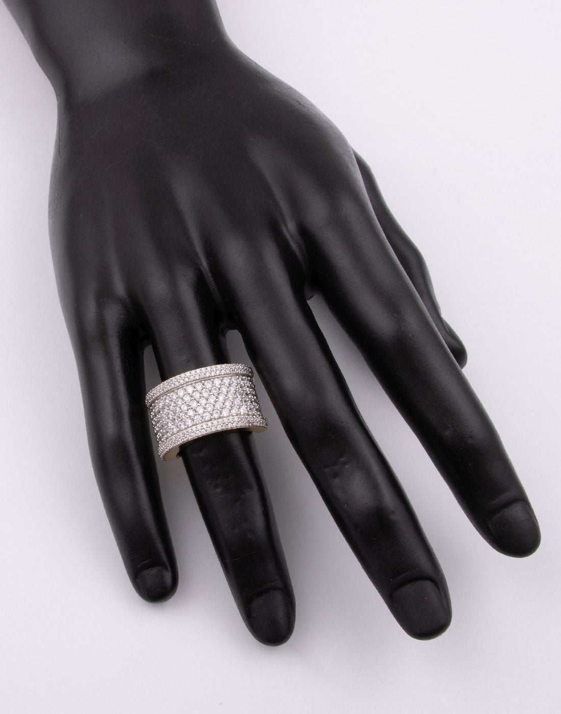 Pavé Band Statement Ring R-20070