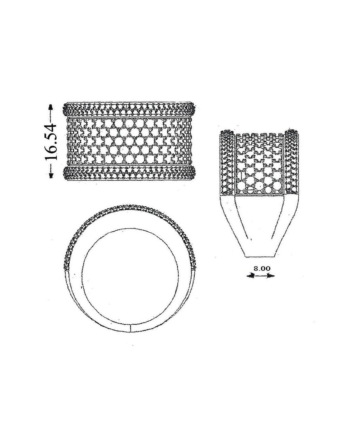 Pavé Band Statement Ring R-20070