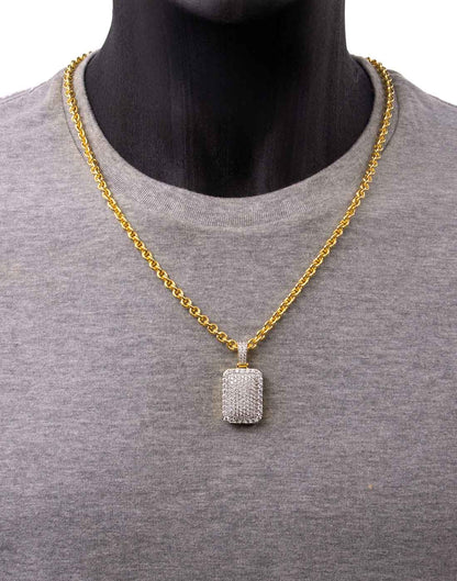 Rectangular Medallion Pendant P-40082
