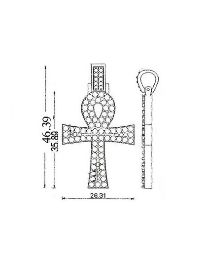Ankh Cross (Medium) Pendant P-40083