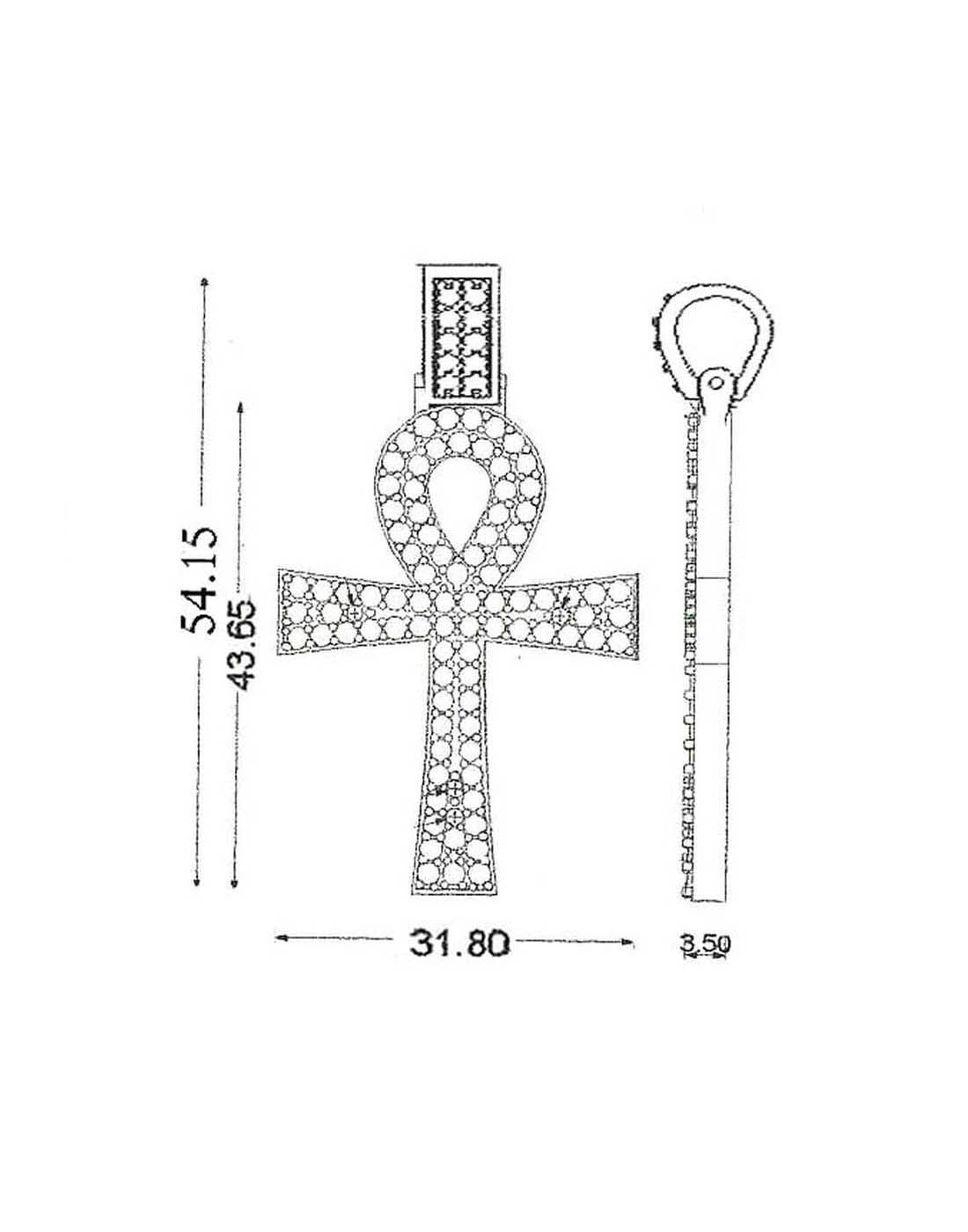 Ankh Cross (Large) Pendant P-40085