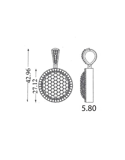 Round Medallion Pendant P-40089