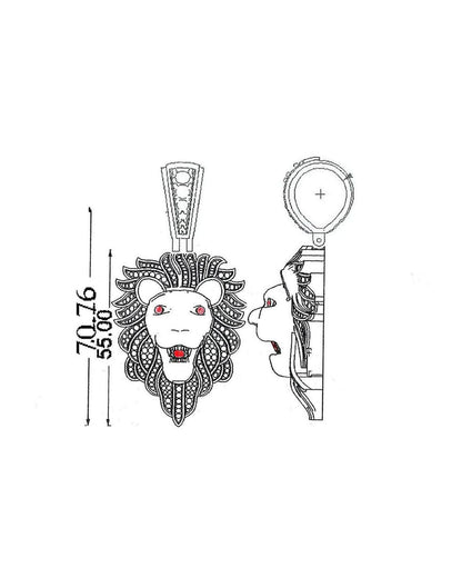 Lion Pendant P-40242