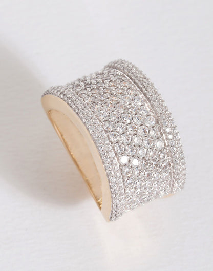 Pavé Band Statement Ring R-20070