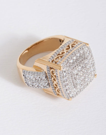 Cushion Statement Ring R-20071