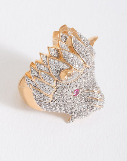 Lion Statement Ring R-20159