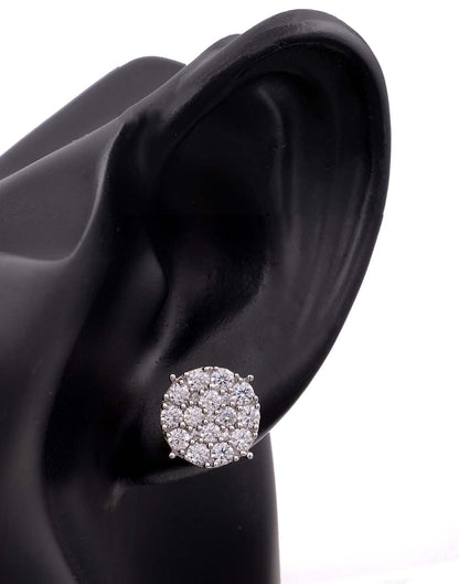 Round Cluster Earrings E-30017