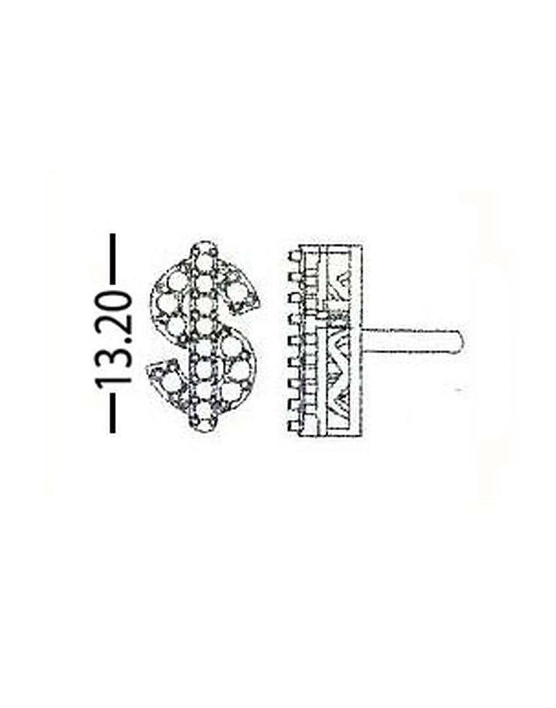 Dollar Earrings E-30037