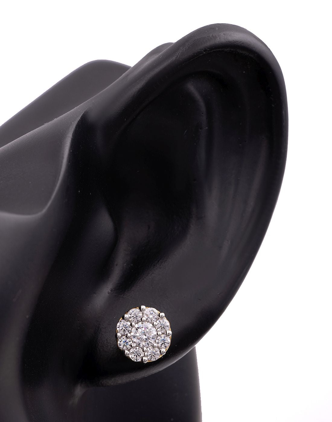 Round Cluster Earrings E-30051