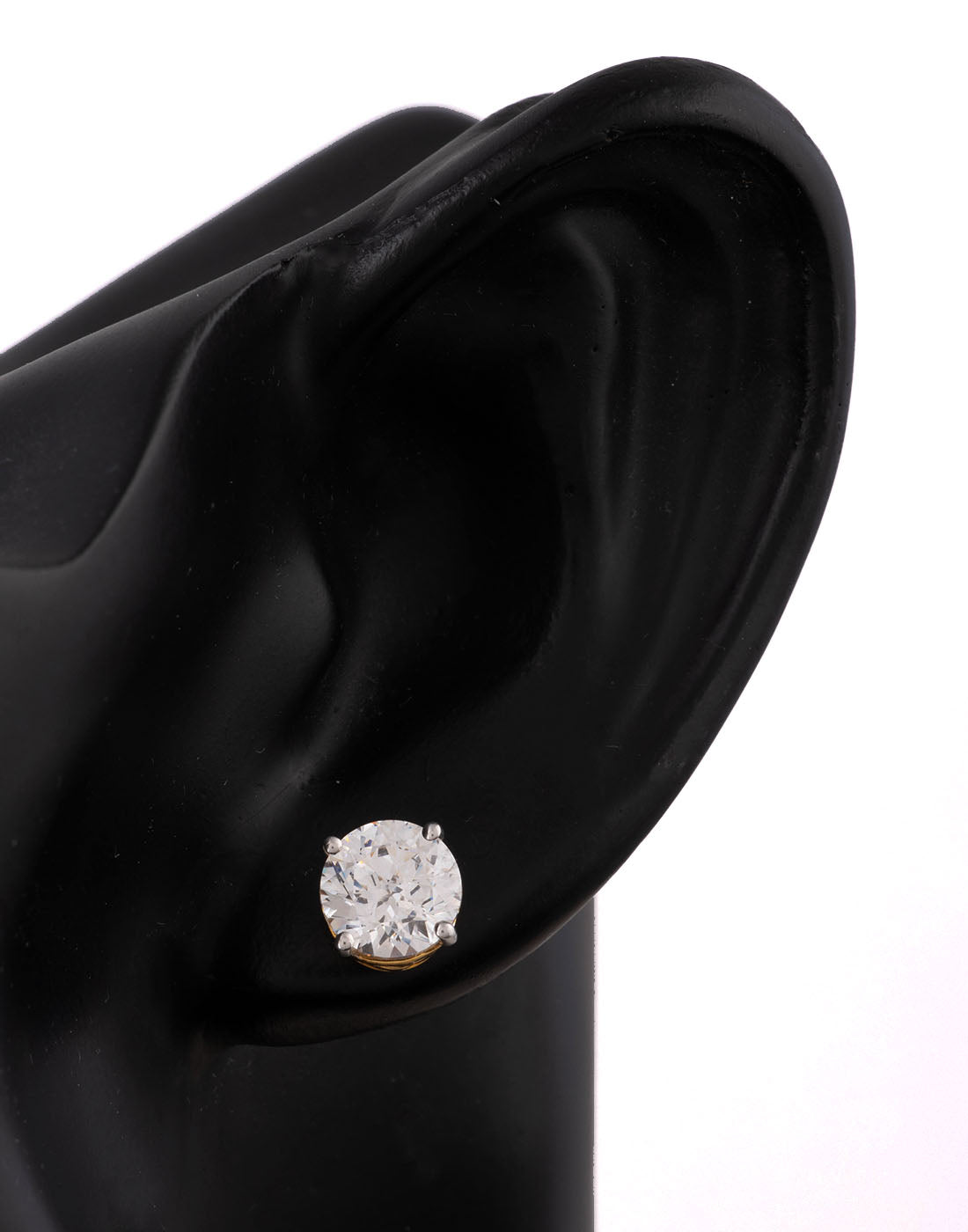 Classic Solitaire 5 Carat Earrings E-30079