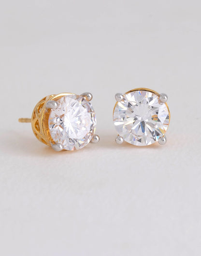 Classic Solitaire 13 Carat Earrings E-30081