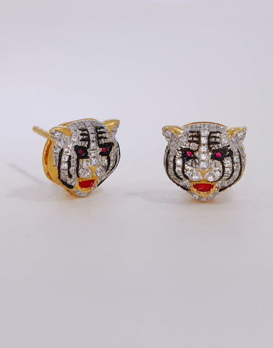 Tiger Earrings E-45292