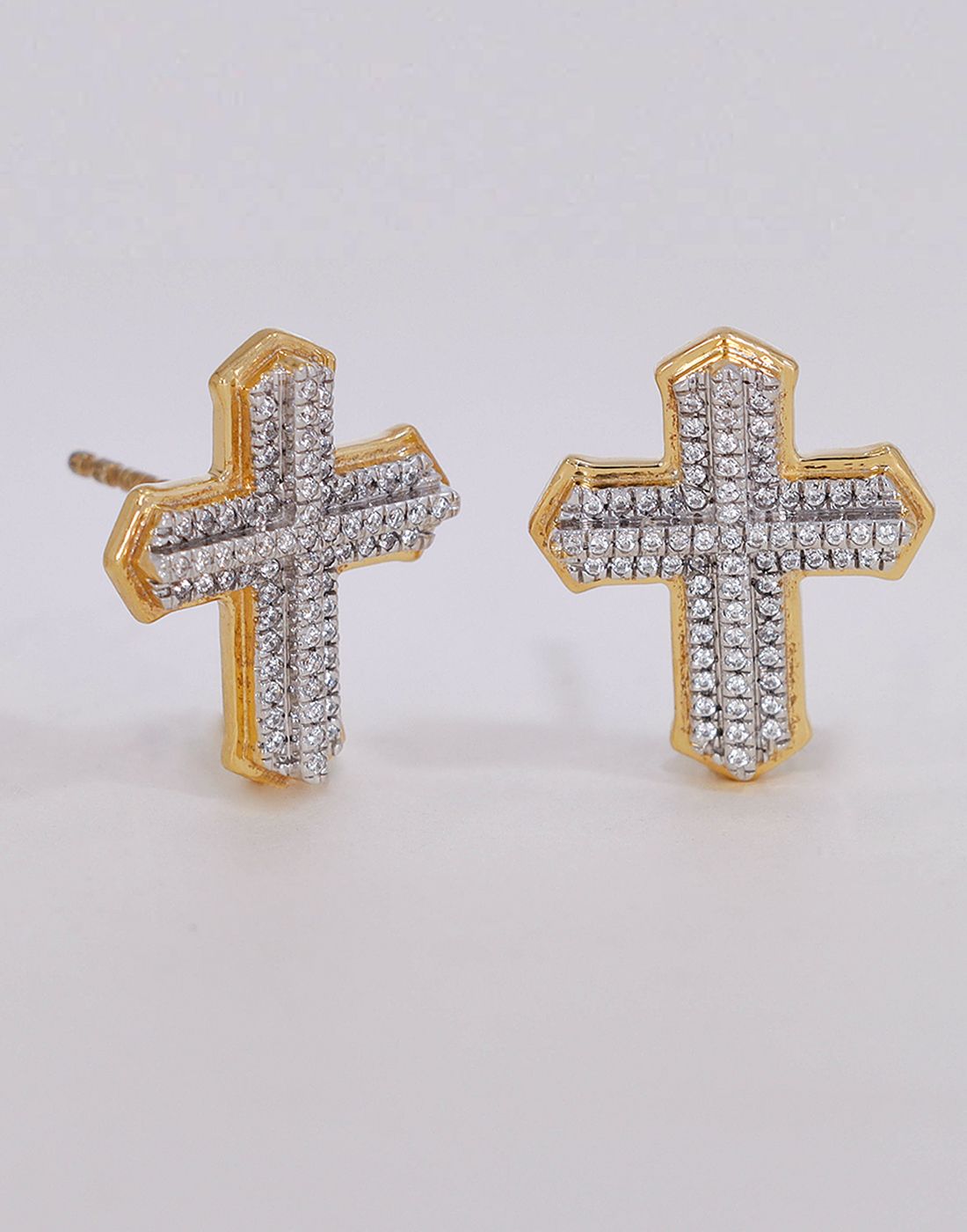 Cross Earrings E-45627