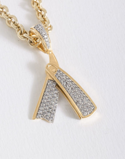 Straight Razor Pendant P-40093