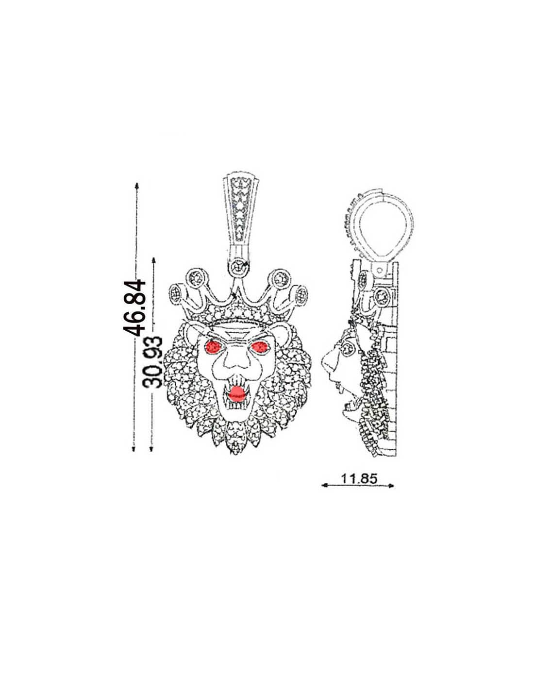 Lion Pendant P-40116