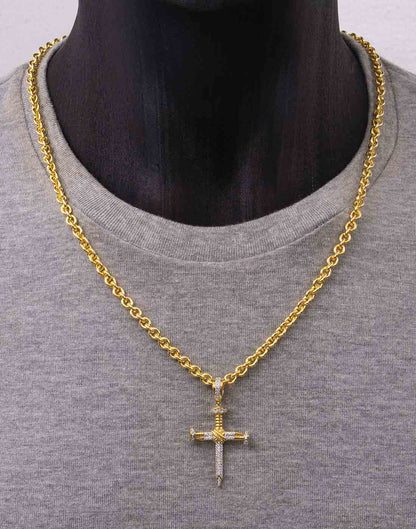 Nail Cross Pendant P-40123