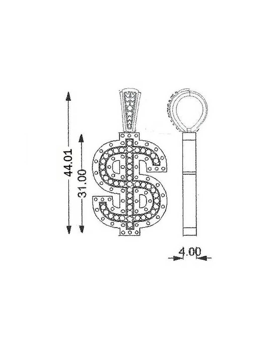 Dollar Pendant P-40126