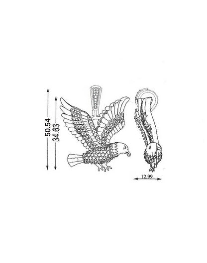 Soaring Eagle Pendant P-40179