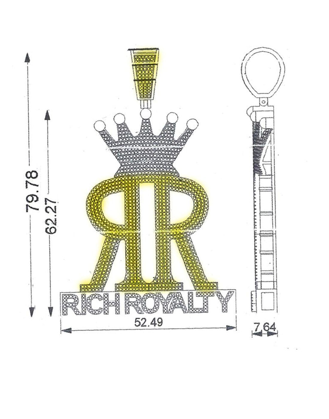 Rich Royalty Pendant P-55659