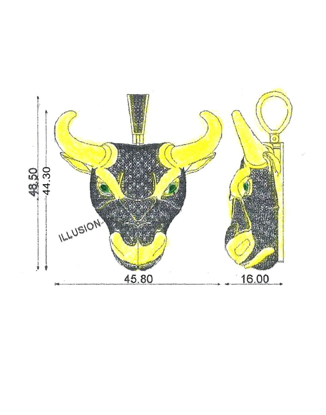 Big Bull Pendant P-55959