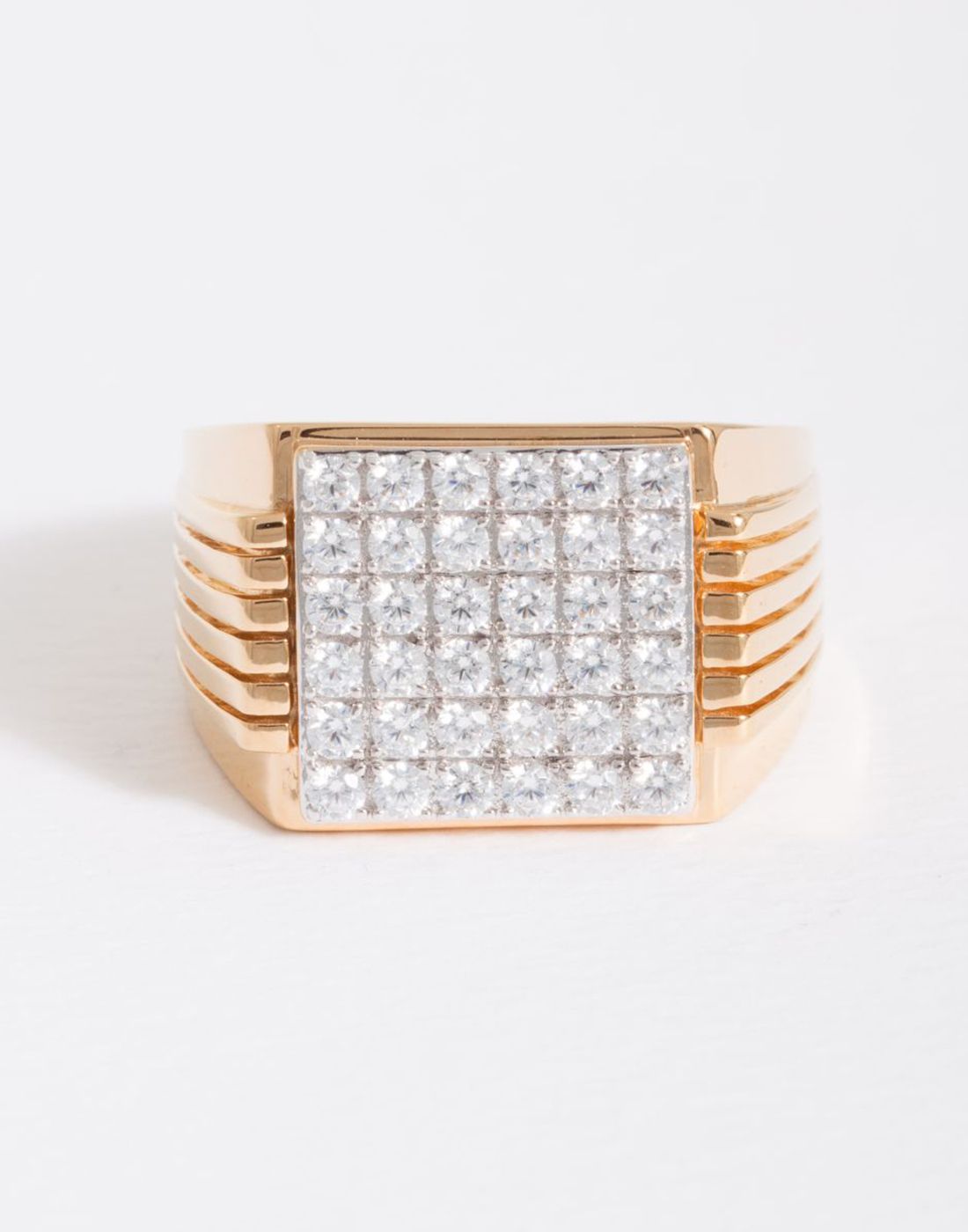 Square Deco Statement Ring R-20009