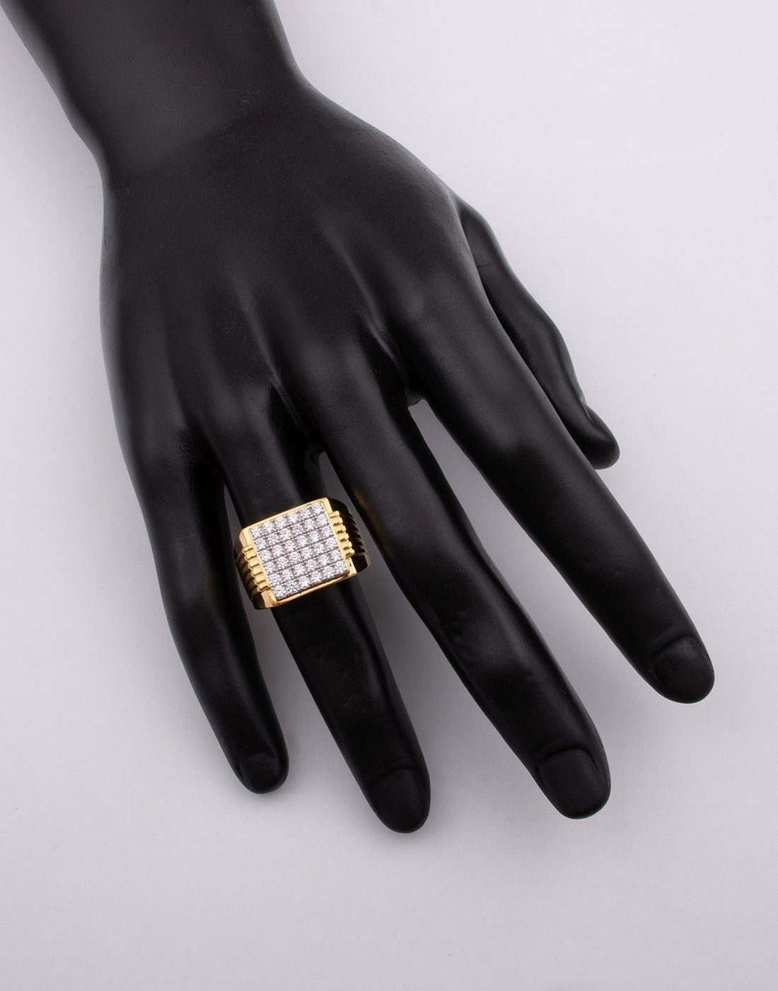 Square Deco Statement Ring R-20009