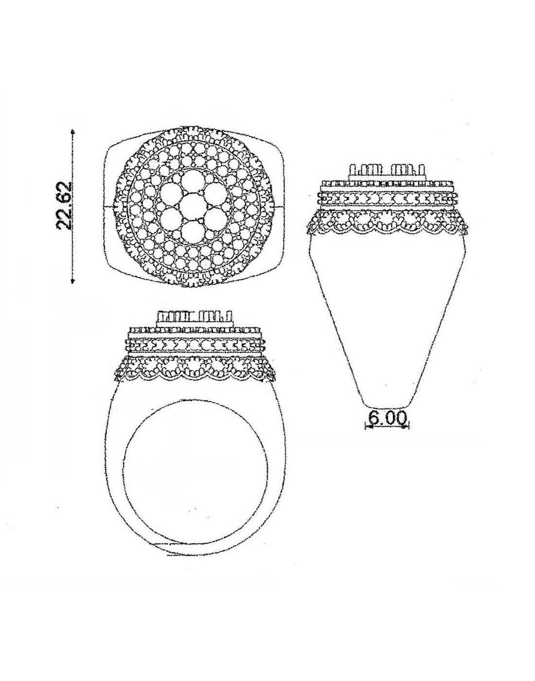 Round Statement Ring R-20011