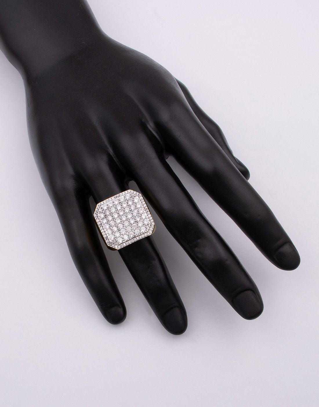 Bevel Square Statement Ring R-20022