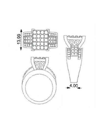 Cinderella Bridal Ring R-20048