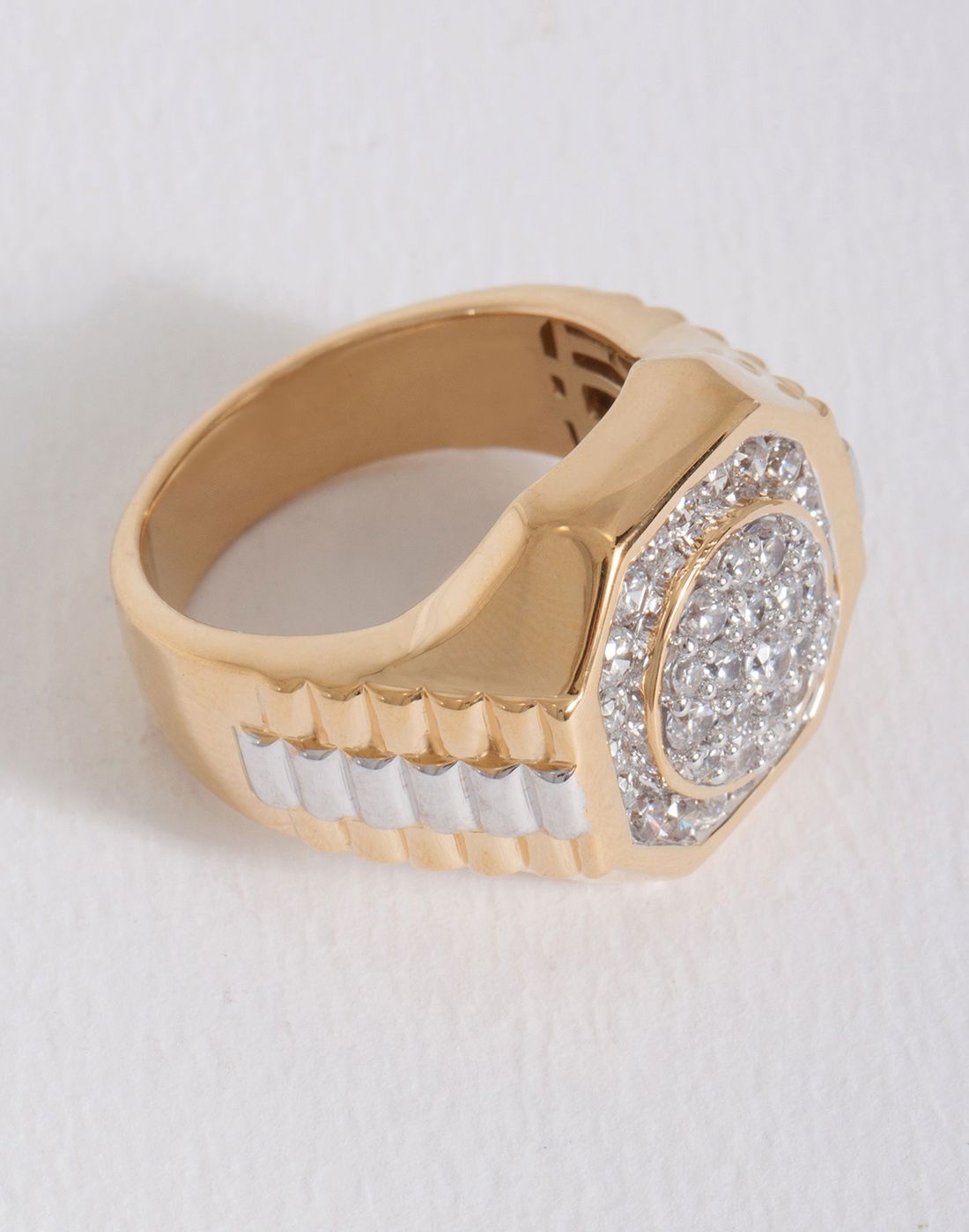 Octagonal Statement Ring R-20086