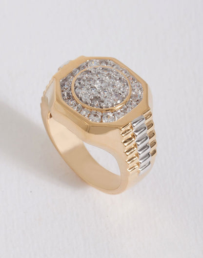 Octagonal Statement Ring R-20086