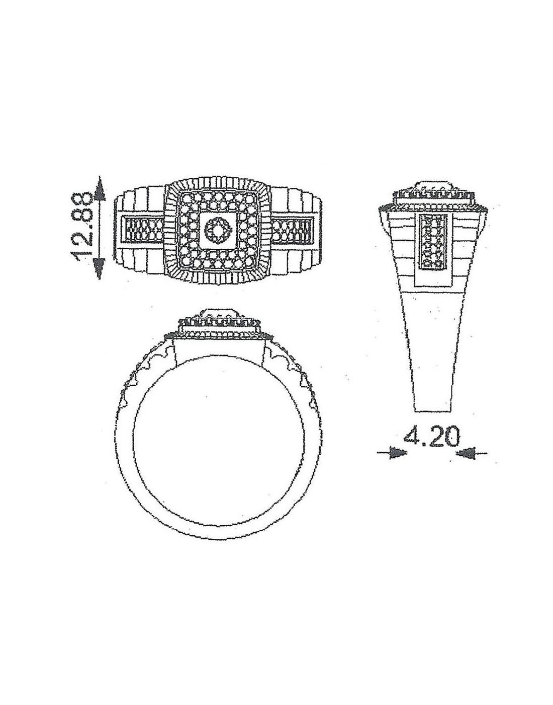 Luxe Watch Ring R-20147